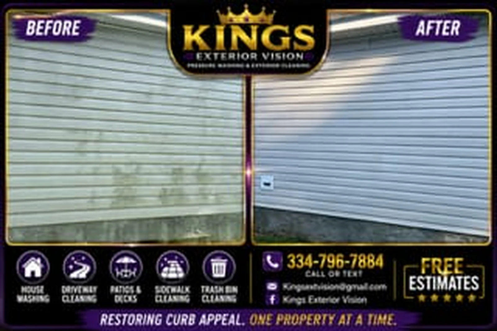 Garage door detail