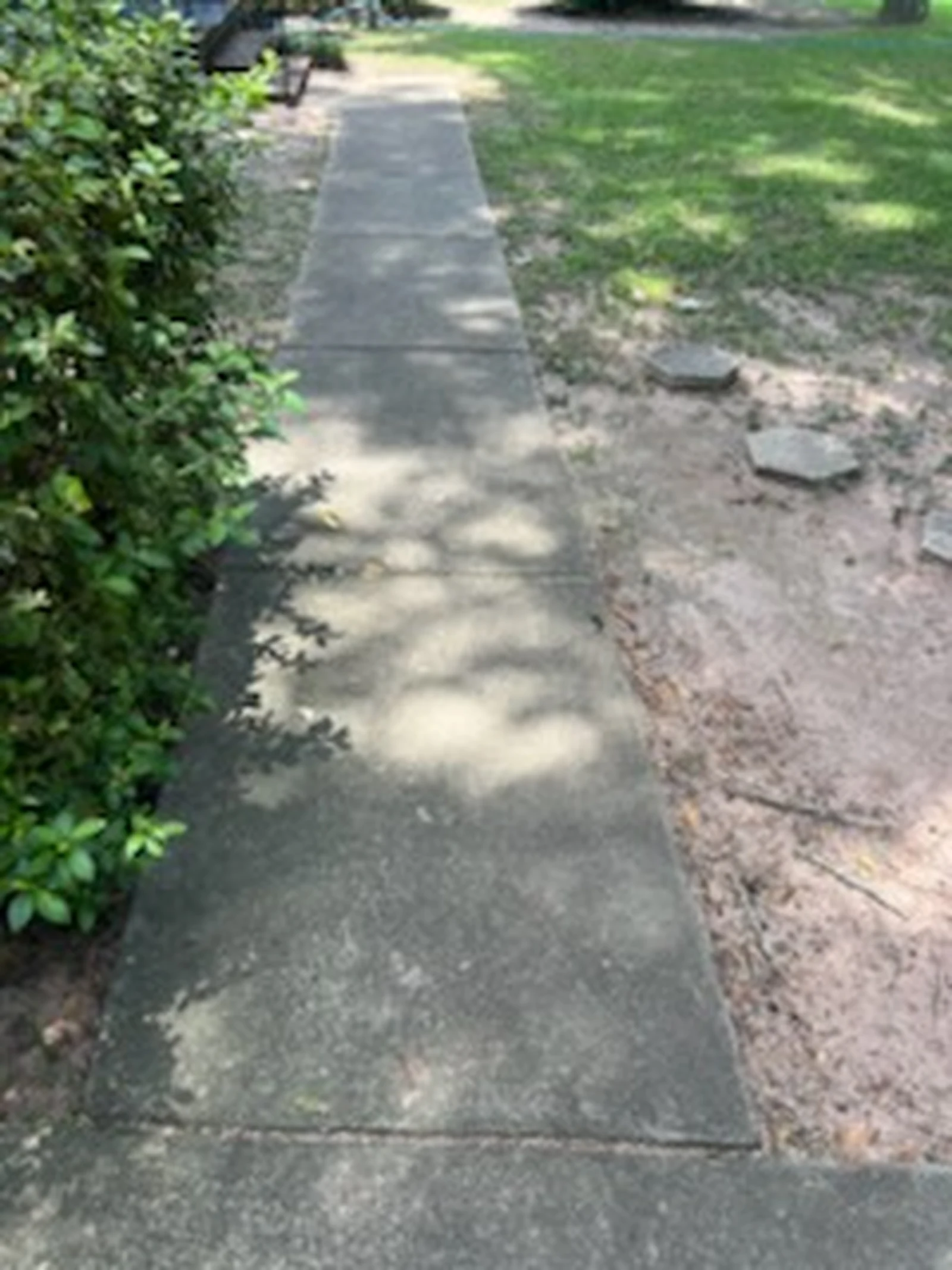 Restored sidewalk